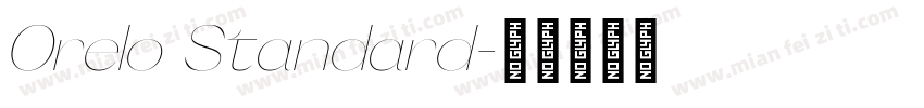 Orelo Standard字体转换